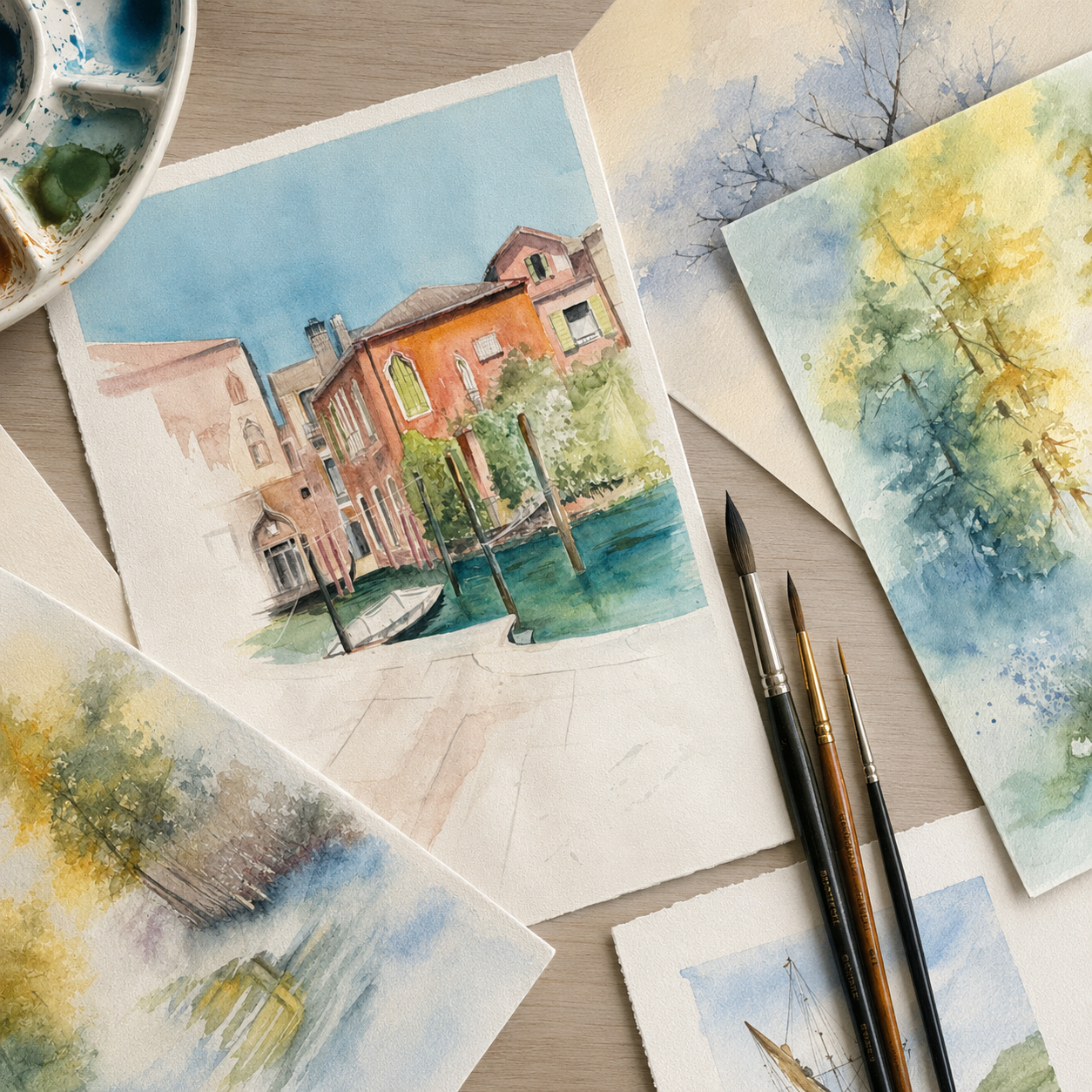 Skizze Aquarel Malerei